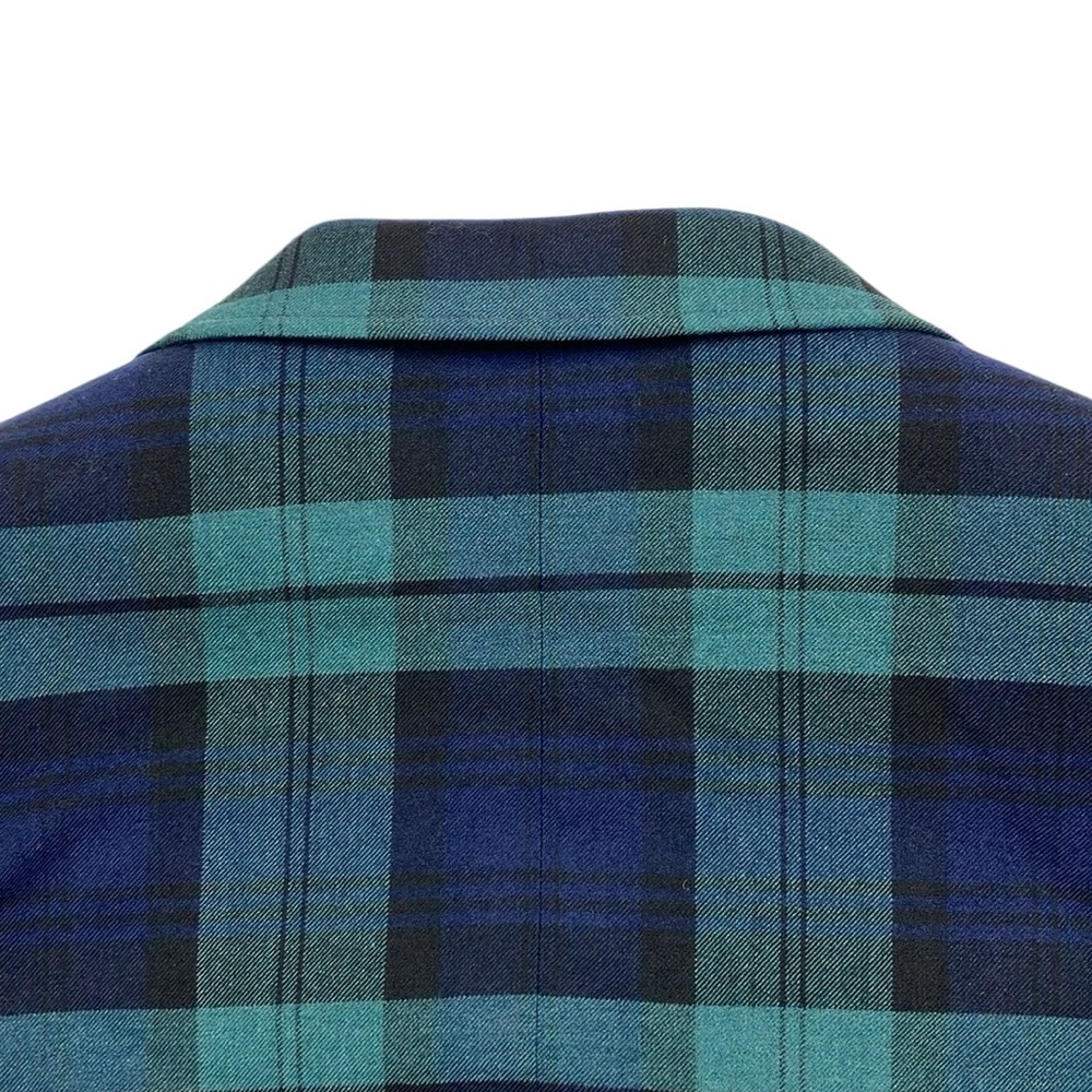 J Crew Thompson University Blazer Wool Blue Green Plaid Men's 36 NWT - Picture 8 of 15